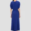 Robe midi Edith en indigo vif