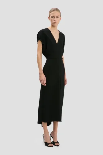 Robe midi Edith en noir