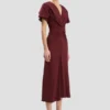 Robe midi Eve en bordeaux Robe midi Eve en bordeaux