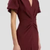 Robe midi Eve en bordeaux Robe midi Eve en bordeaux