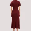 Robe midi Eve en bordeaux Robe midi Eve en bordeaux