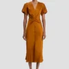Robe midi Eve en bronze Robe midi Eve en bronze