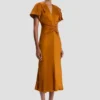 Robe midi Eve en bronze Robe midi Eve en bronze