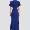 Robe midi Eve en indigo vif Robe midi Eve en indigo vif