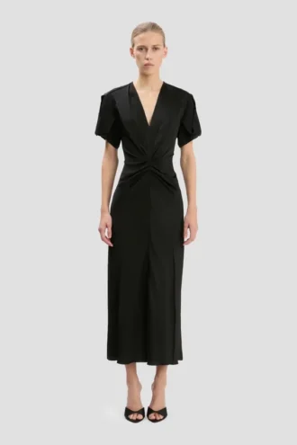 Robe midi Eve en noir