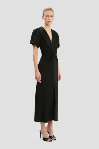 Robe midi Eve en noir