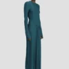 Robe midi Frances en bleu canard foncé Robe midi Frances en bleu canard foncé