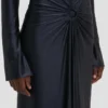 Robe midi Frances en bleu marine Robe midi Frances en bleu marine
