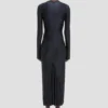 Robe midi Frances en bleu marine Robe midi Frances en bleu marine