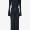 Robe midi Frances en bleu marine Robe midi Frances en bleu marine
