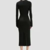 Robe midi Frances en noir Robe midi Frances en noir