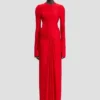 Robe midi Frances en rouge cardinal Robe midi Frances en rouge cardinal