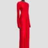 Robe midi Frances en rouge cardinal Robe midi Frances en rouge cardinal