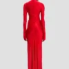 Robe midi Frances en rouge cardinal Robe midi Frances en rouge cardinal