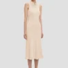 Robe midi Mira couleur grès Robe midi Mira couleur grès