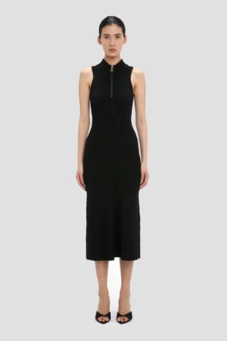 Robe midi Mira en noir