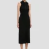 Robe midi Mira en noir Robe midi Mira en noir