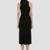 Robe midi Mira en noir Robe midi Mira en noir