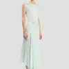 Robe midi Posy en bleu aquamarine Robe midi Posy en bleu aquamarine