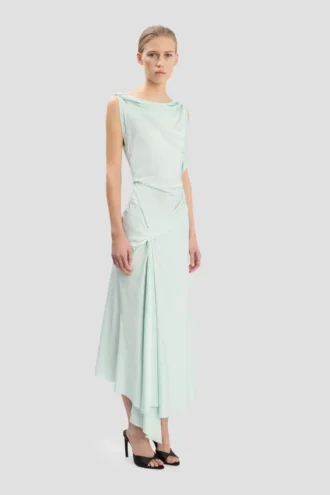 robe midi posy en bleu aquamarine 2 330x495 - Robe midi Posy en bleu aquamarine