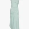 Robe midi Posy en bleu aquamarine Robe midi Posy en bleu aquamarine