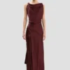 Robe midi Posy en bordeaux Robe midi Posy en bordeaux