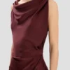Robe midi Posy en bordeaux Robe midi Posy en bordeaux