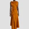 Robe midi Posy en bronze Robe midi Posy en bronze
