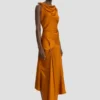 Robe midi Posy en bronze Robe midi Posy en bronze