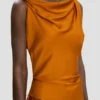 Robe midi Posy en bronze Robe midi Posy en bronze