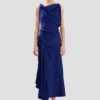 Robe midi Posy en indigo vif Robe midi Posy en indigo vif