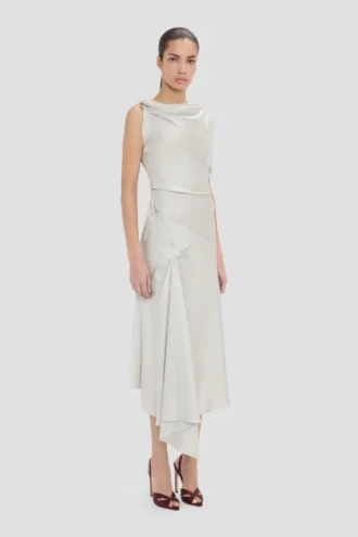 Robe midi Posy en magnésium
