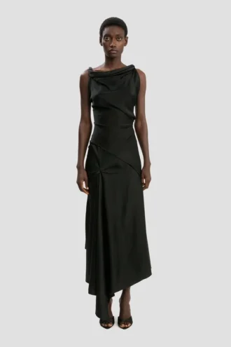 Robe midi Posy en noir
