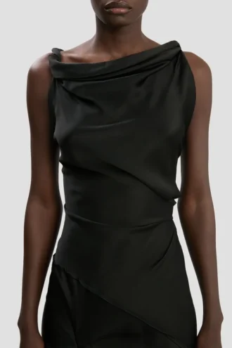 Robe midi Posy en noir