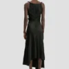 Robe midi Posy en noir Robe midi Posy en noir