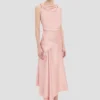 Robe midi Posy en rose poudré Robe midi Posy en rose poudré
