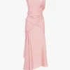 Robe midi Posy en rose poudré Robe midi Posy en rose poudré