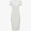 Robe t-shirt ajustée en ivoire Robe t-shirt ajustée en ivoire