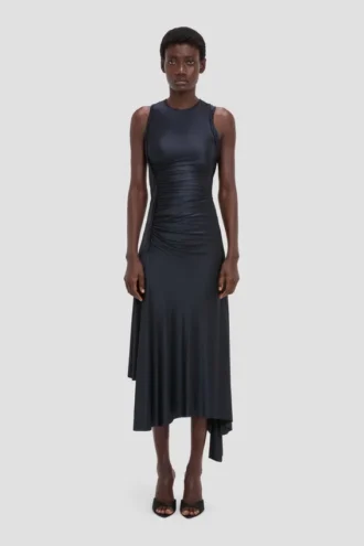 Robe Twist bleu marine