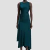 Robe Twist en bleu canard foncé Robe Twist en bleu canard foncé