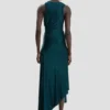 Robe Twist en bleu canard foncé Robe Twist en bleu canard foncé