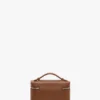 Sac à bandoulière Vanity en cuir brun foncé Sac à bandoulière Vanity en cuir brun foncé