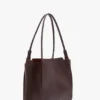 Sac cabas The Victoria en cuir bordeaux Sac cabas The Victoria en cuir bordeaux