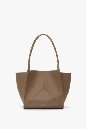 Sac cabas The Victoria en cuir gris tourterelle Sac cabas The Victoria en cuir gris tourterelle