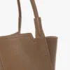 Sac cabas The Victoria en cuir gris tourterelle Sac cabas The Victoria en cuir gris tourterelle