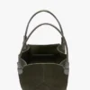Sac cabas The Victoria en daim olive foncé Sac cabas The Victoria en daim olive foncé