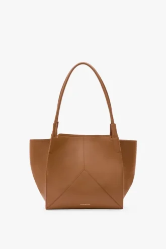 Sac cabas Victoria en cuir beige