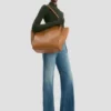 Sac cabas Victoria en cuir beige Sac cabas Victoria en cuir beige