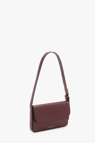 Sac de poche Dorian en cuir bordeaux