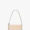 Sac de poche Dorian en cuir rose pâle Sac de poche Dorian en cuir rose pâle